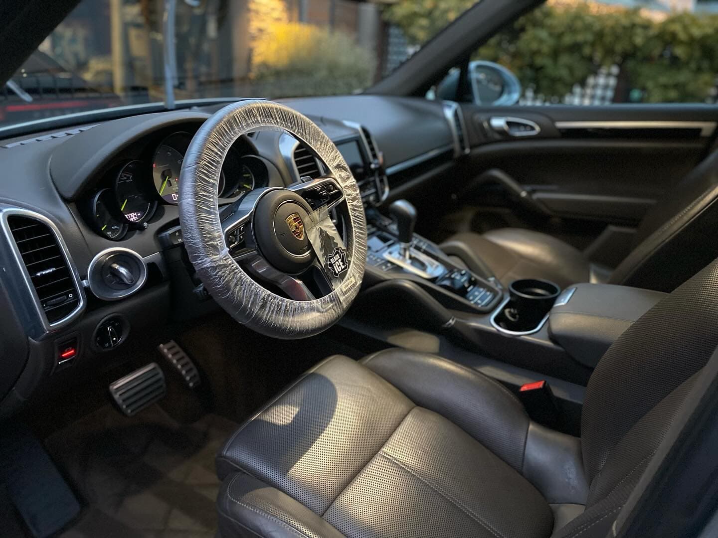 Detailed wheel and trim on a cleaned vehicle